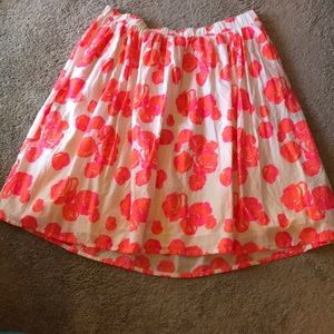 Lane Bryant Floral Midi Circle Skirt